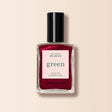 Frasco de esmalte de uñas Manucurist Green color Red Hibiscus, un rojo vibrante y profundo en Biovardi.