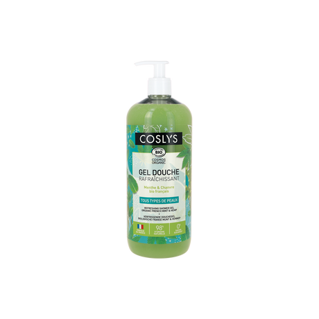 Coslys Gel de ducha refrescante Menta y Cáñamo 1 L
