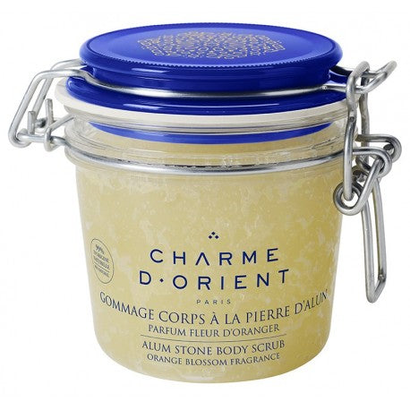 Envase de Charme d’Orient Exfoliante de alumbre Flor de Azahar 300 g