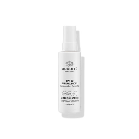 Gotas Minerales SPF 50 Protector Solar Transparente 30 ml Odacité - Protección solar sin residuo blanco | Biovardi
