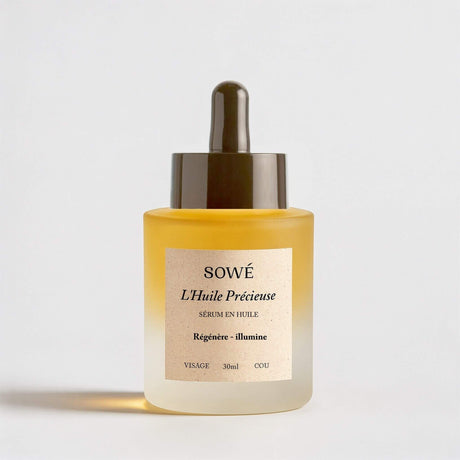 Frasco de Sowé L’Huile Précieuse Sérum facial en aceite 30 ml