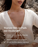 Pad antiedad reutilizable para cuello y escote - mejora hidratación, firmeza y suaviza arrugas