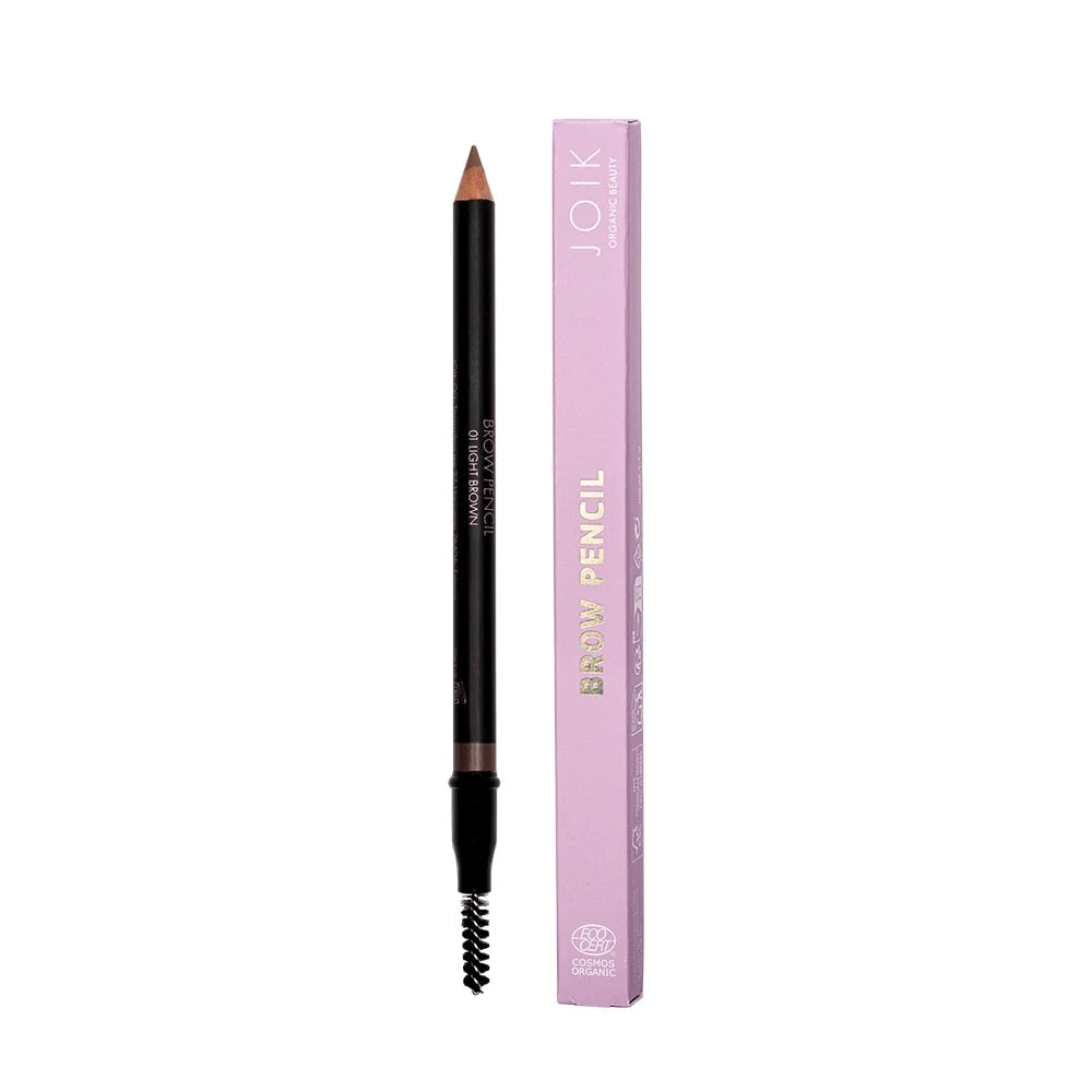 JOIK Eyebrow Pencil 01 Light Brown con cepillo, 4,5 g