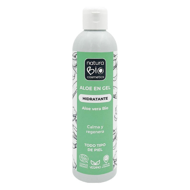 Envase de NaturaBIO Gel hidratante de aloe vera 250 ml