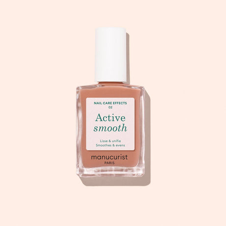 Esmalte alisador Active Smooth 02 de Manucurist para corregir estrías e imperfecciones en Biovardi.