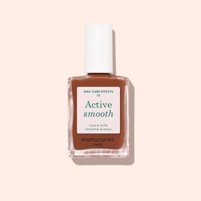 Tratamiento de uñas Active Smooth 03 de Manucurist para alisar estrías con tono rosa en Biovardi.