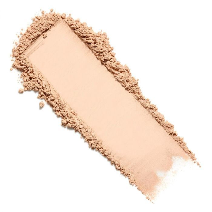 Muestra de color y textura de Warm Peach Mineral Foundation de Lily Lolo