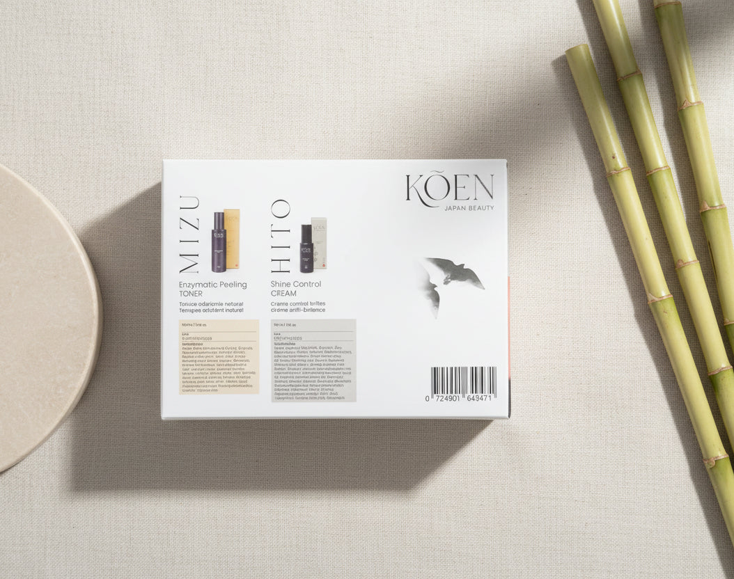 KÕEN Ritual Anti-brillos – Pack Piel Perfecta (Tónico Mizu + Crema Hito)