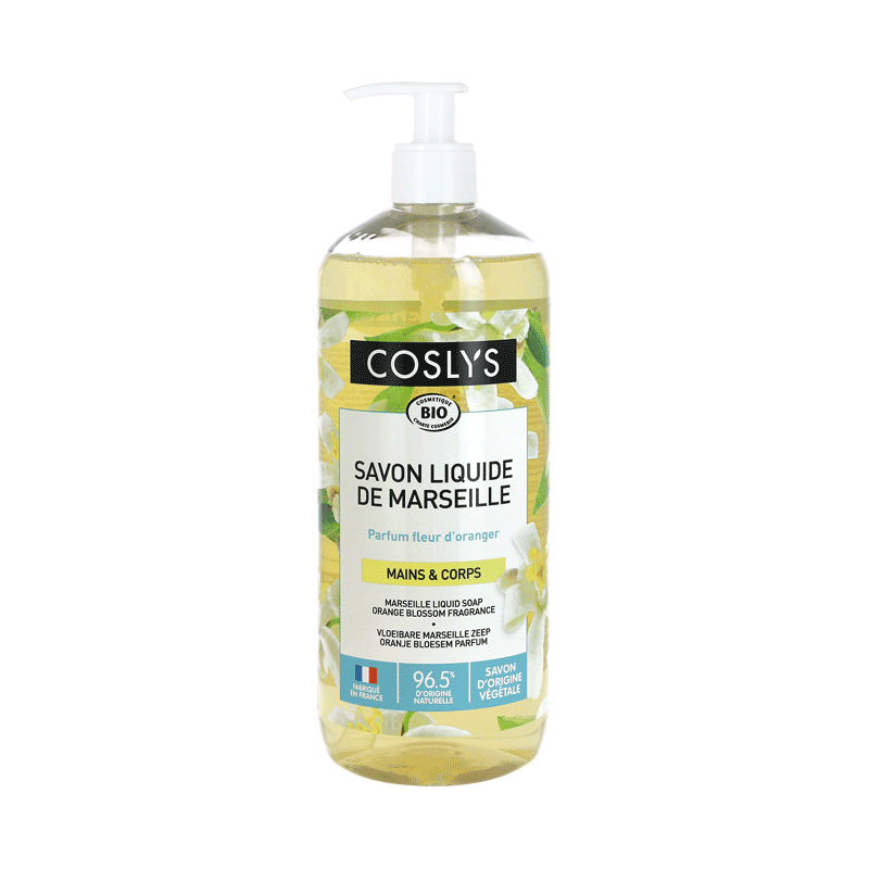 Coslys Jabón líquido de Marsella Flor de Azahar 1 L
