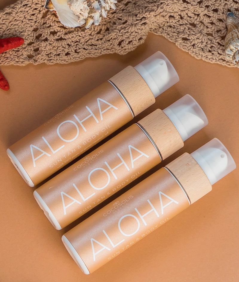 Cocosolis Aloha Suntan & Body Oil - Aceite Bronceador e Hidratante Corporal Orgánico