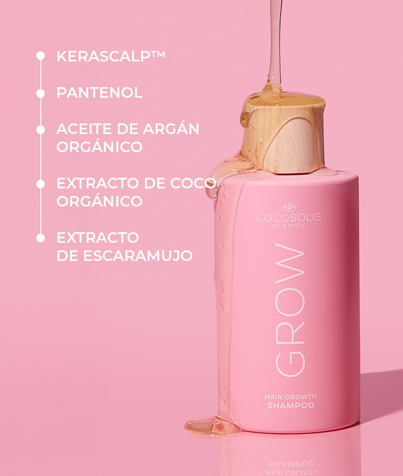Cocosolis Grow Hair Growth & Anti-Aging Shampoo - Champú Anticaída y Estimulador del Crecimiento