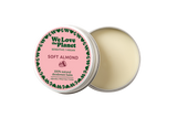 Lata abierta y textura del desodorante We Love The Planet Soft Almond de 35 g