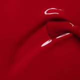 Detalle de la pigmentación del esmalte Dark Dahlia de Manucurist, alta cobertura y brillo de larga duración sin tóxicos.