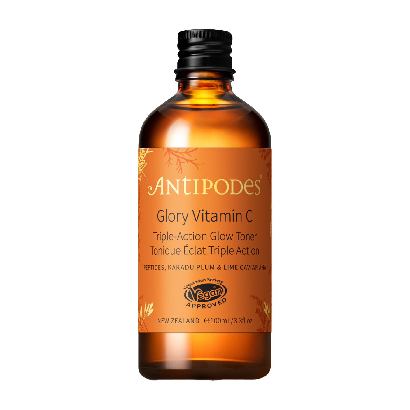 Tónico Radiance Glory con Vitamina C Triple Acción 100 ml - Ilumina, unifica y corrige manchas | Biovardi