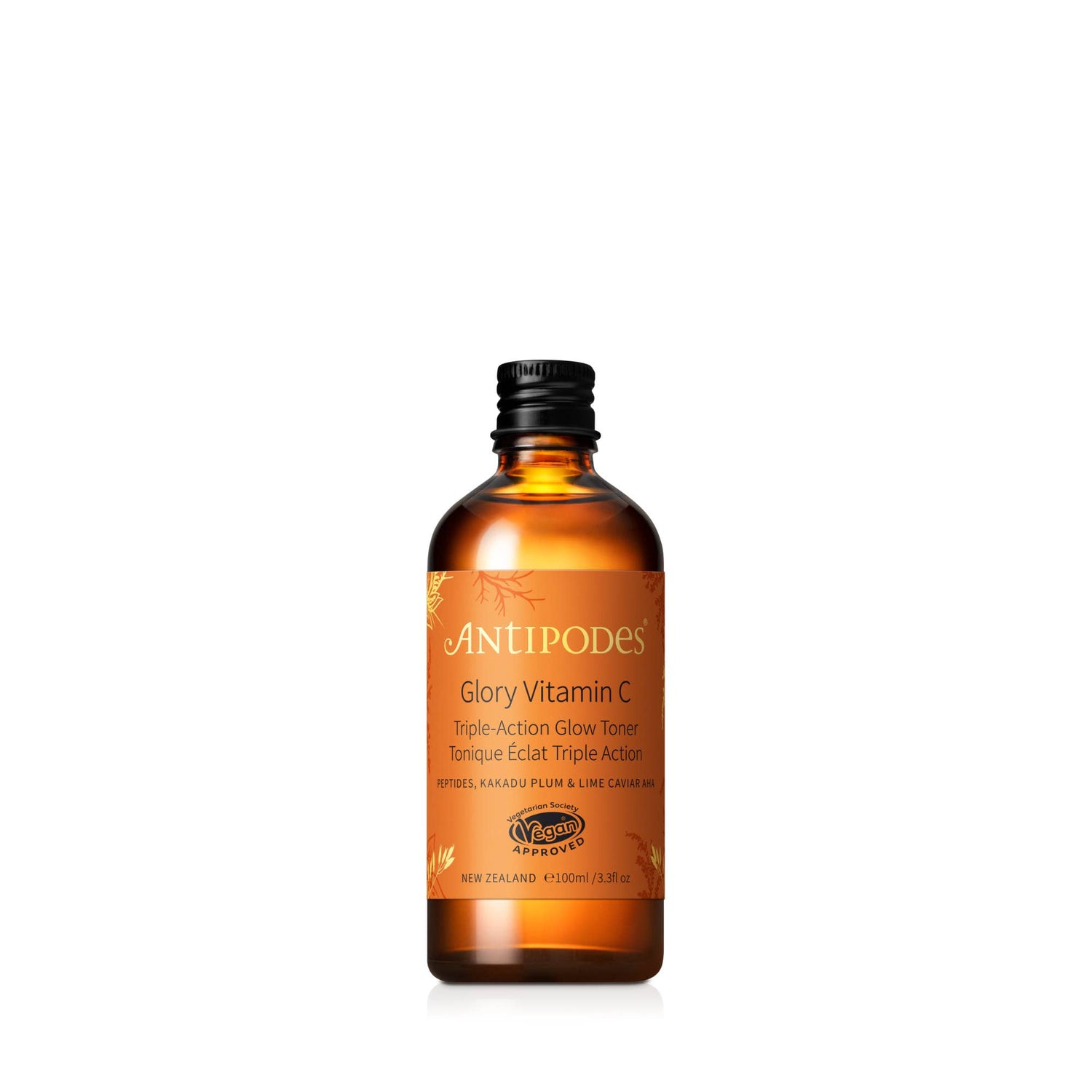 Tónico Antipodes Glory Vitamin C Triple Action Glow Toner 100 ml - Vista del envase | Biovardi