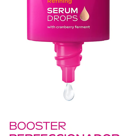 Gota de sérum saliendo del aplicador del Booster Perfeccionador Weleda de 30 ml