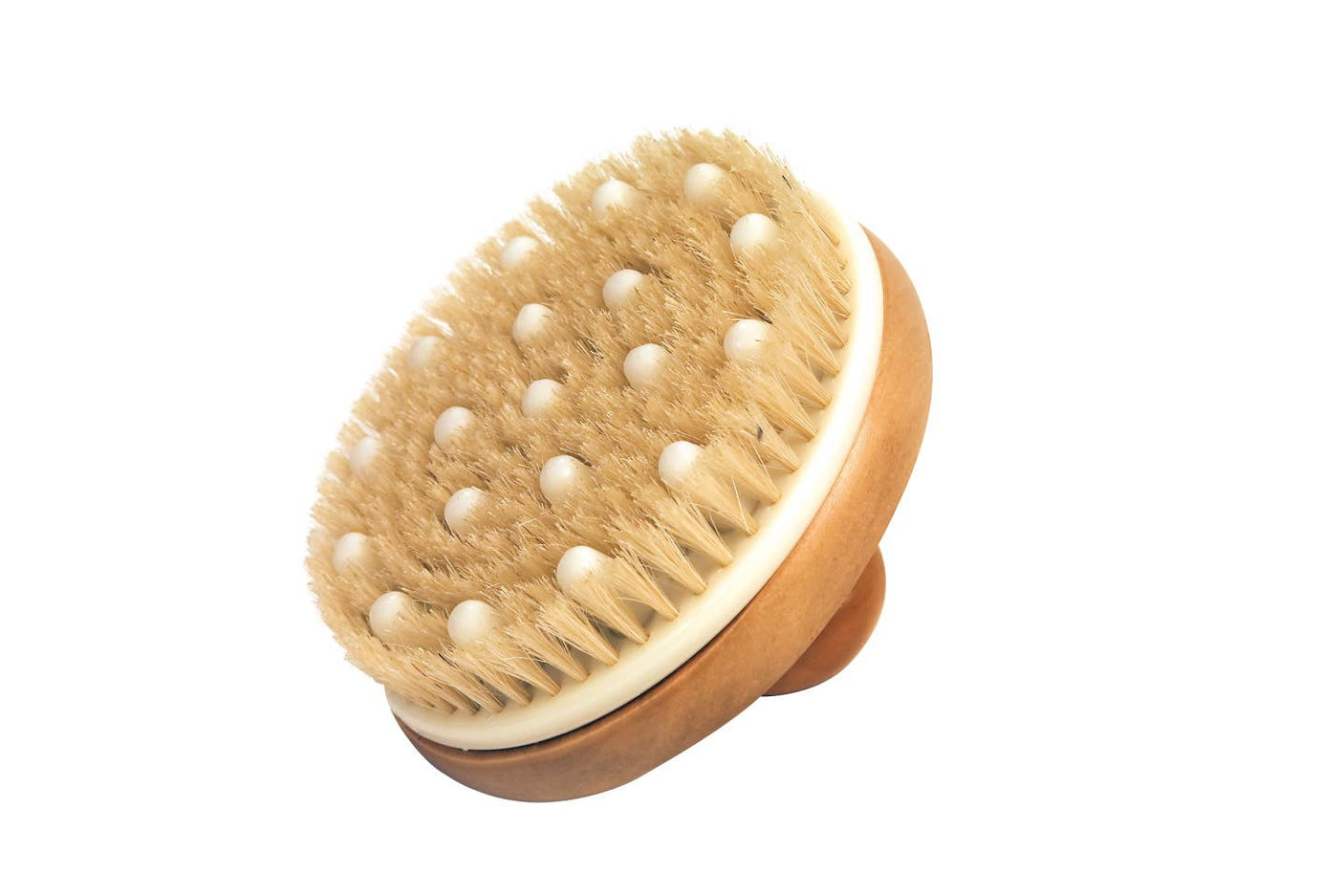 Body brush for lymphatic drainage