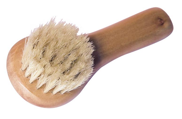 Lotus wood facial brush for facial treatments