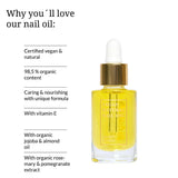 Aceite de uñas natural y vegano 9 ml